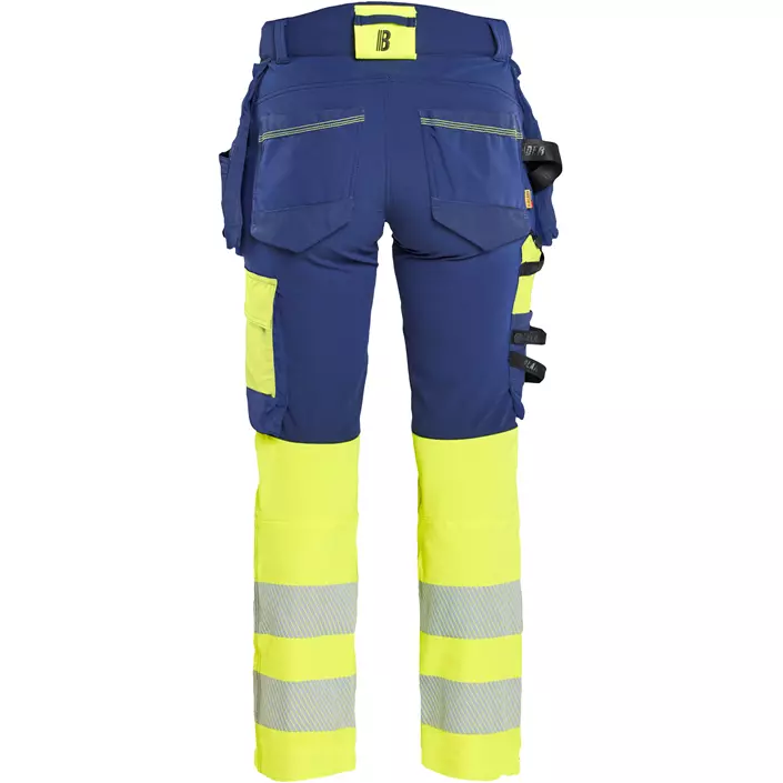Blåkläder dame håndværkerbukser full stretch, Marine/Hi-Vis gul, large image number 1