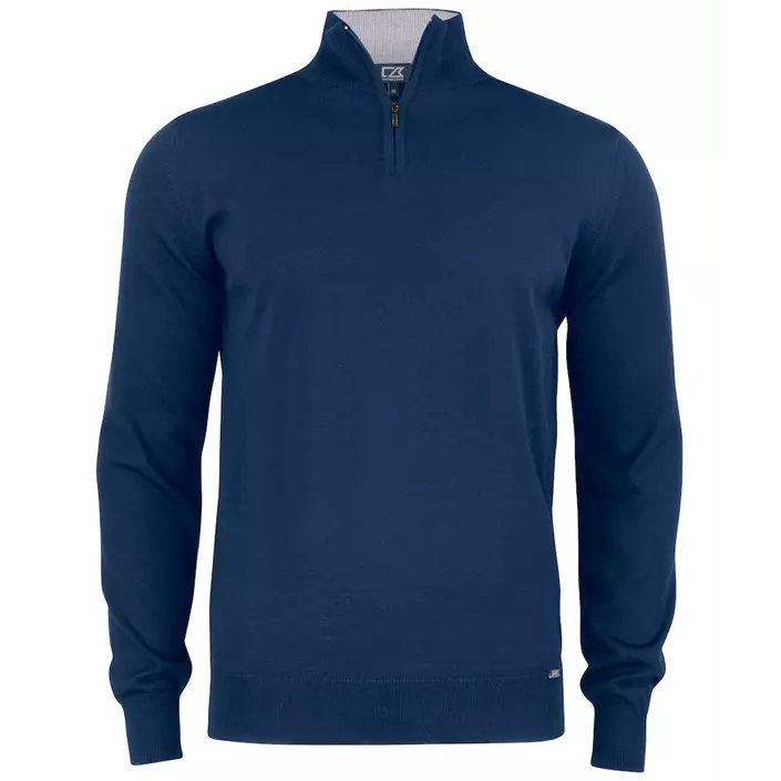 Cutter & Buck Everett  sweater med merinould, Mørk navy, large image number 0
