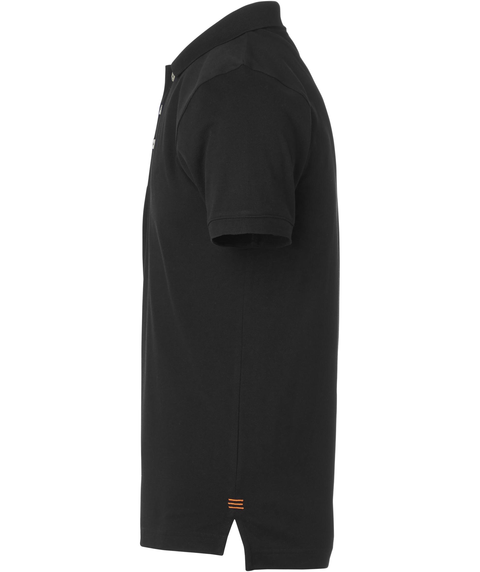 South West Weston polo T-shirt, Black/Orange, large image number 4