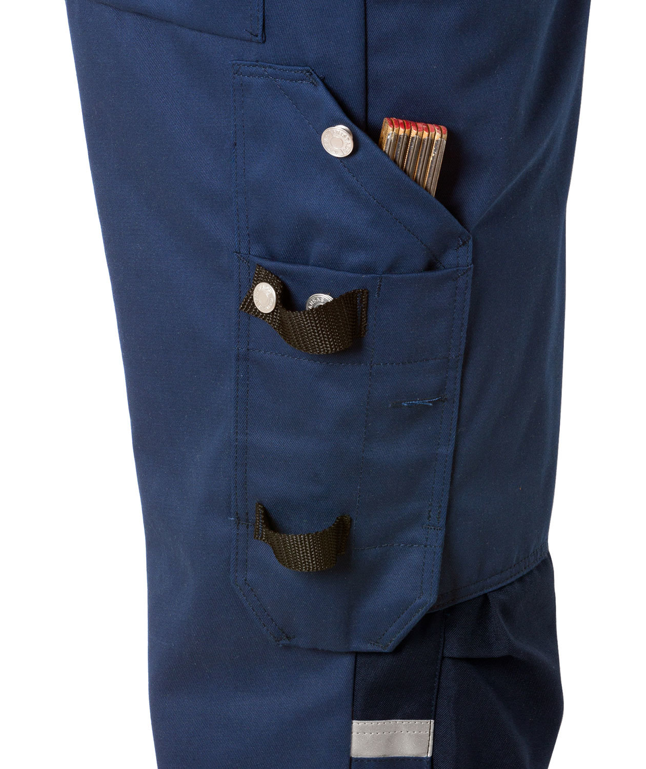 Fristads coverall 8026, Hi-vis Yellow/Marine, large image number 2