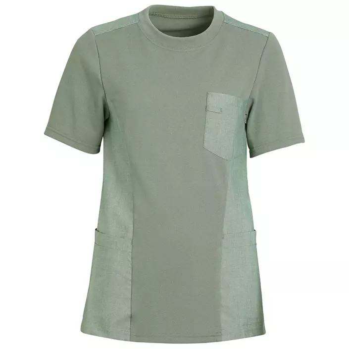 Kentaur dame pique T-skjorte, Støvete grønt, large image number 0