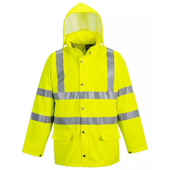 Portwest rain jacket, Hi-Vis Yellow, large image number 0
