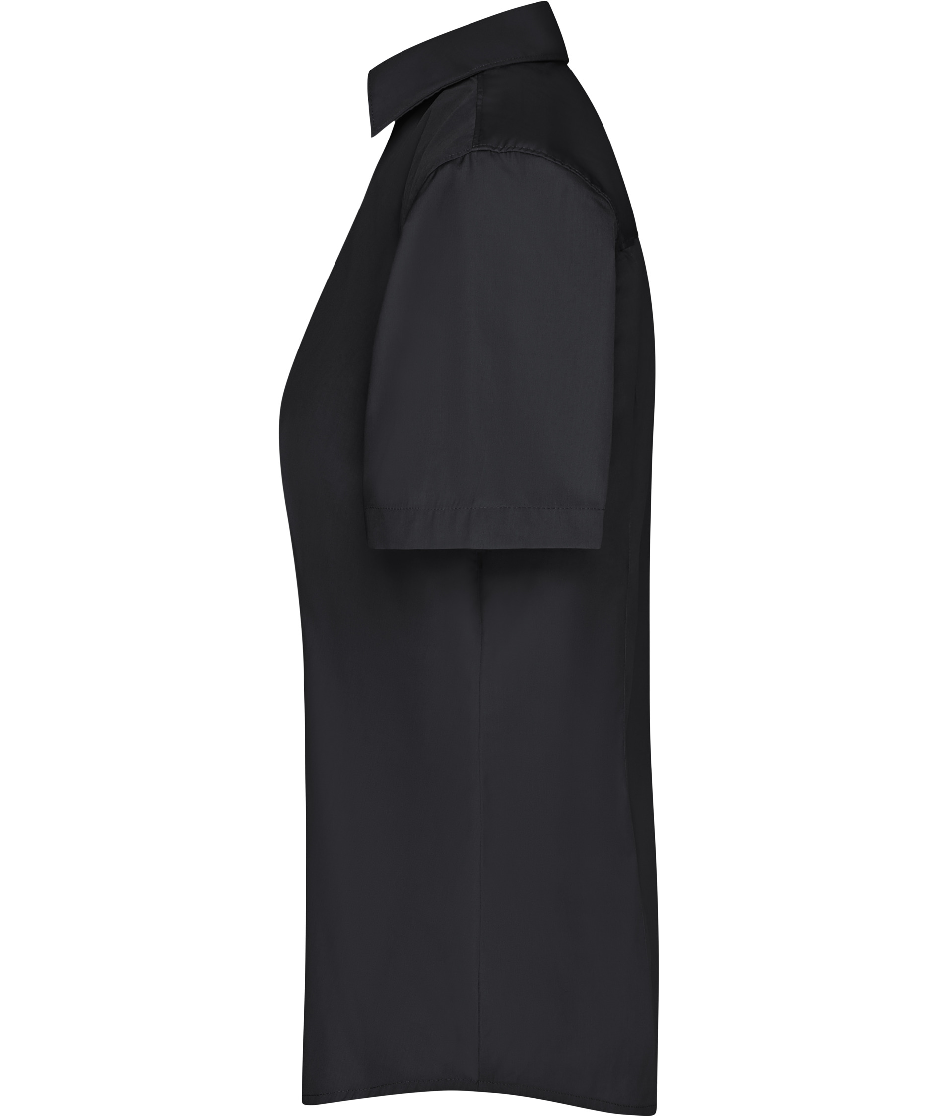 James & Nicholson kort&auml;rmad Modern fit skjorta dam, Svart, large image number 3