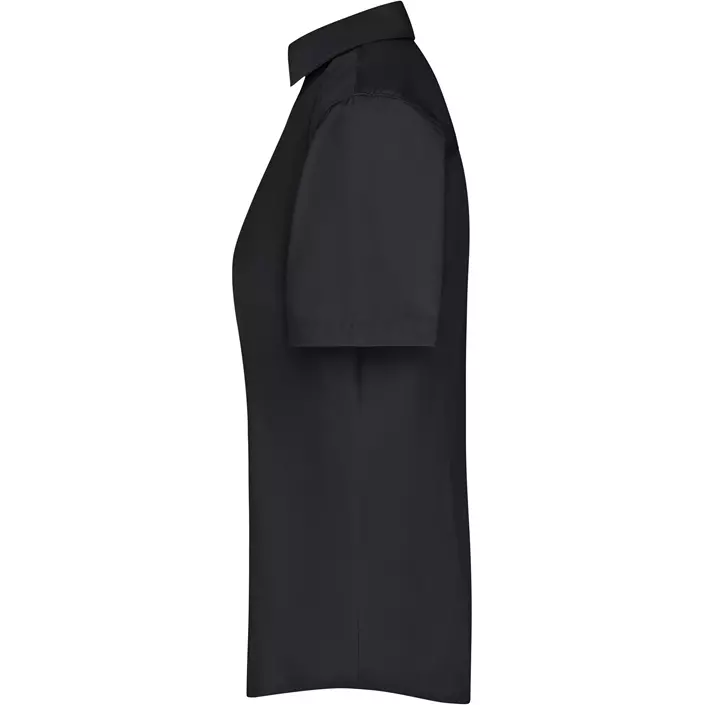James & Nicholson women's short-sleeved Modern fit shirt, Black, large image number 3