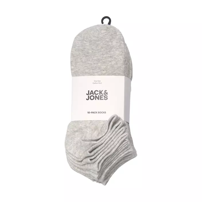Jack & Jones JACDONGO 10-pack socks, Light Grey Melange, Light Grey Melange, large image number 2