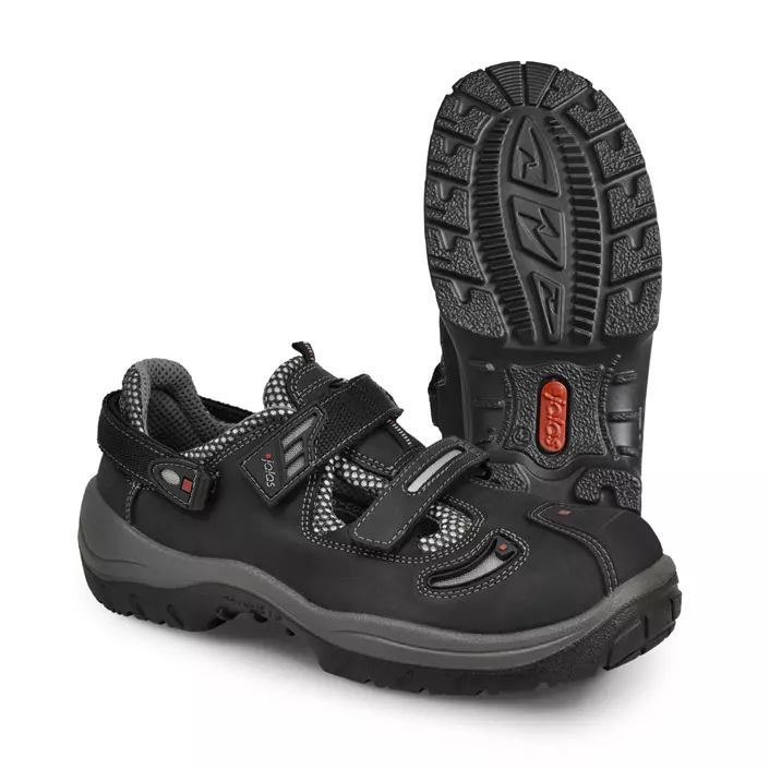 Jalas 3920A Challenger safety sandals S1, Black, large image number 0