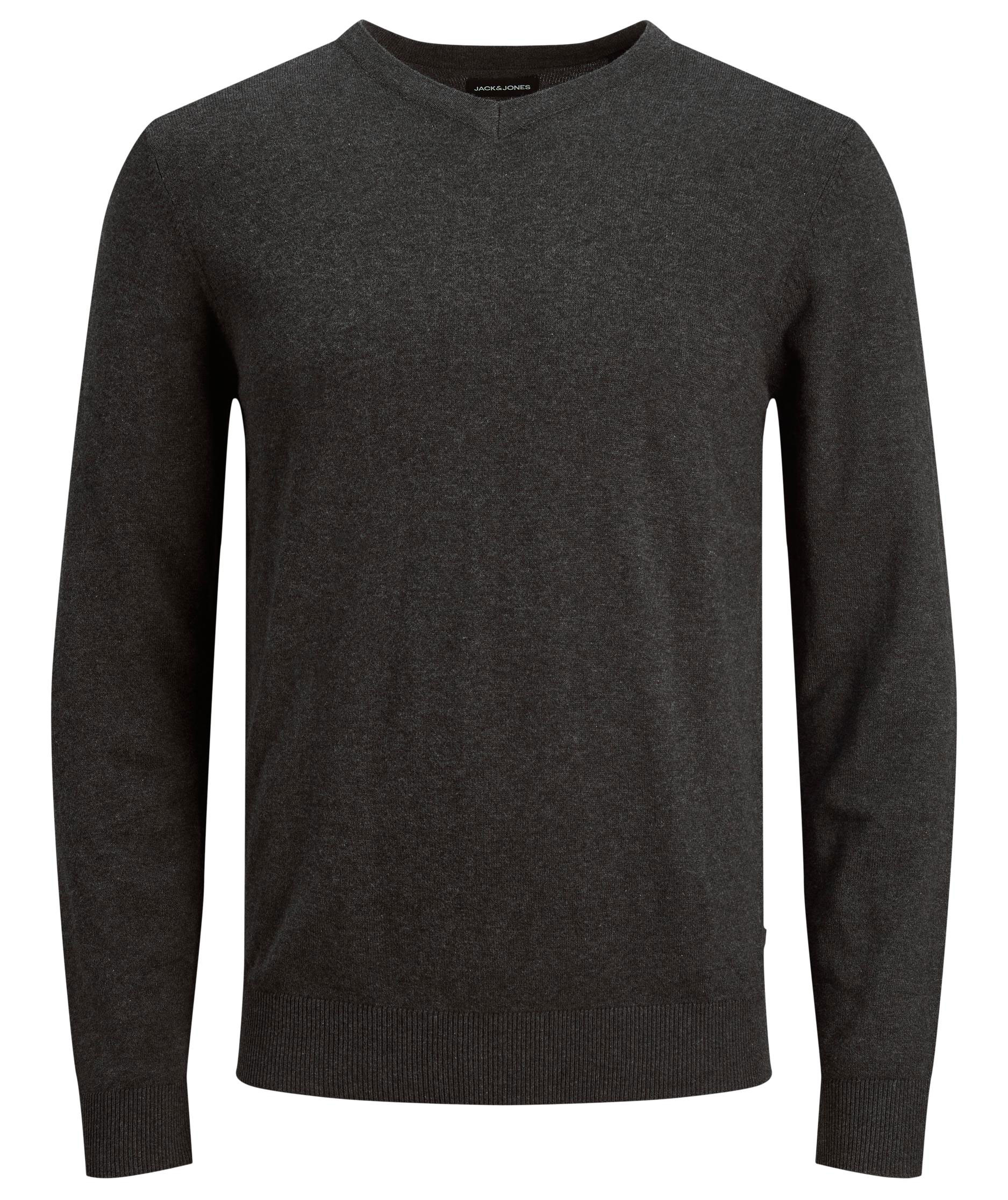 Jack & Jones JJEEMIL stickad tr&ouml;ja, Dark Grey Melange, large image number 0