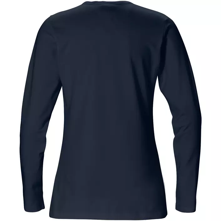 Fristads Acode långärmad basic T-shirt dam, Mörk Marinblå, large image number 1