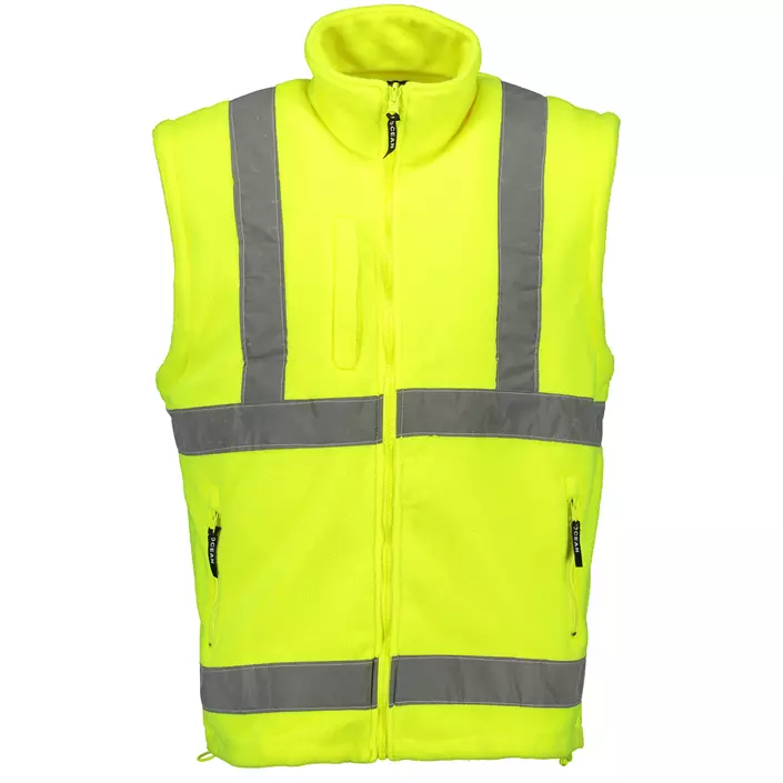 Ocean 2-i-1 Fleecejacke, Hi-Vis Gelb/Navy, large image number 1