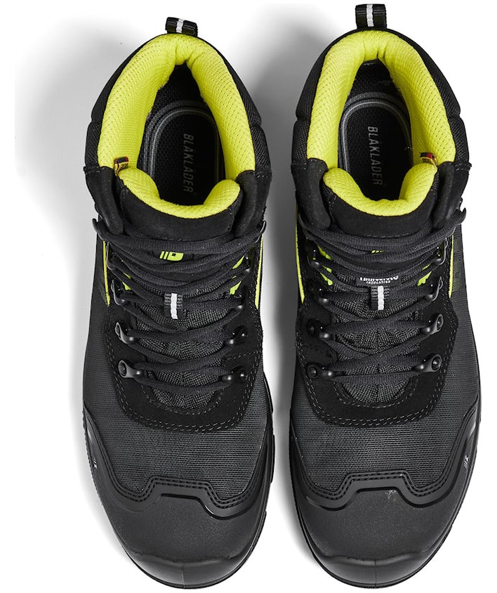 Bl&aring;kl&auml;der Storm safety boots S3, Black/Hi-Vis Yellow, large image number 2