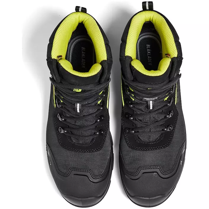 Blåkläder Storm skyddskängor S3, Svart/Varselgul, large image number 2