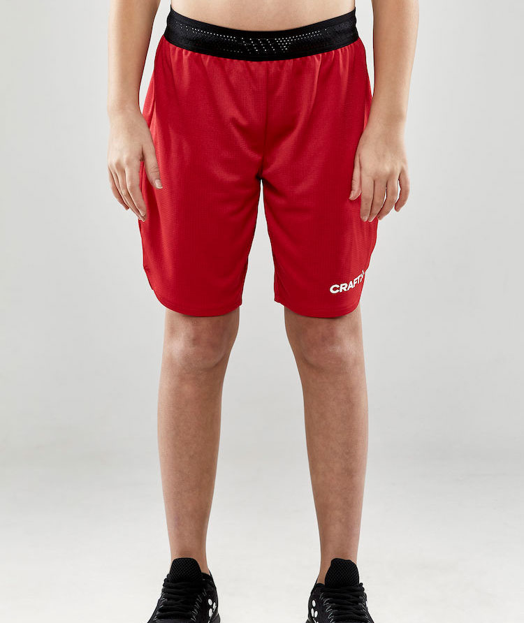 Craft Progress Basket shorts for kids, Bright red