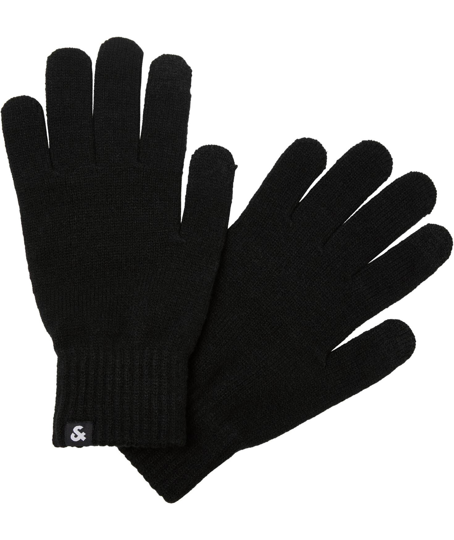 Jack & Jones JACBARRY knitted gloves, Black, Black, large image number 3