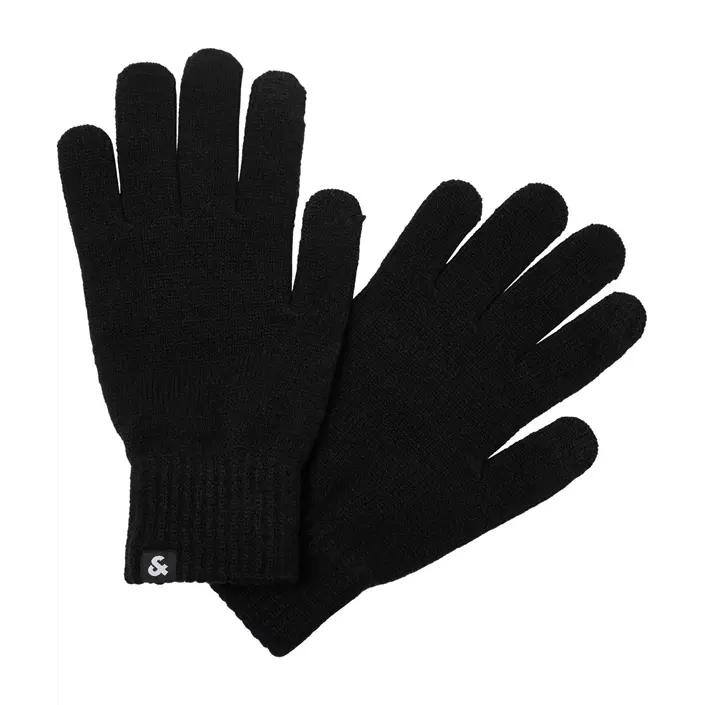 Jack & Jones JACBARRY knitted gloves, Black, Black, large image number 3