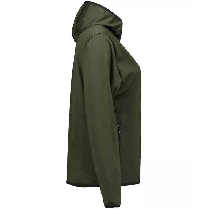 Westborn hoodie med dragkedja dam, Dusty Olive, large image number 2