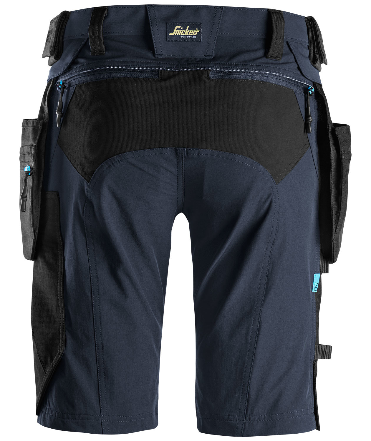 Snickers LiteWork hantverksshorts 6108 full stretch, Navy/Svart
