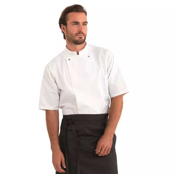 Kentaur kortermet kokkejakke unisex, Hvit, large image number 1