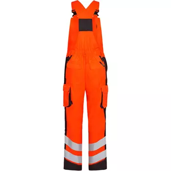 Engel Safety Light bib and brace trousers, Hi-vis orange/Grey