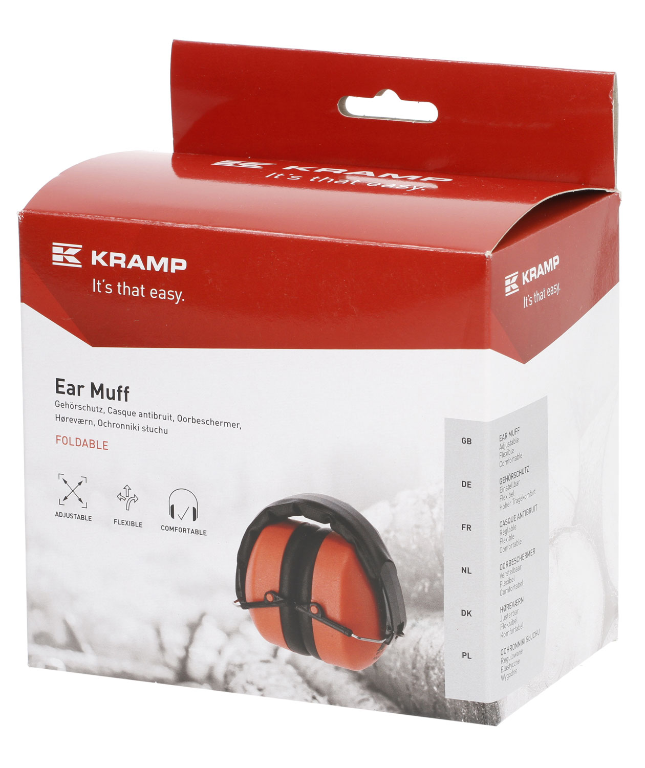 Kramp foldbart h&oslash;rev&aelig;rn, R&oslash;d, R&oslash;d, large image number 2