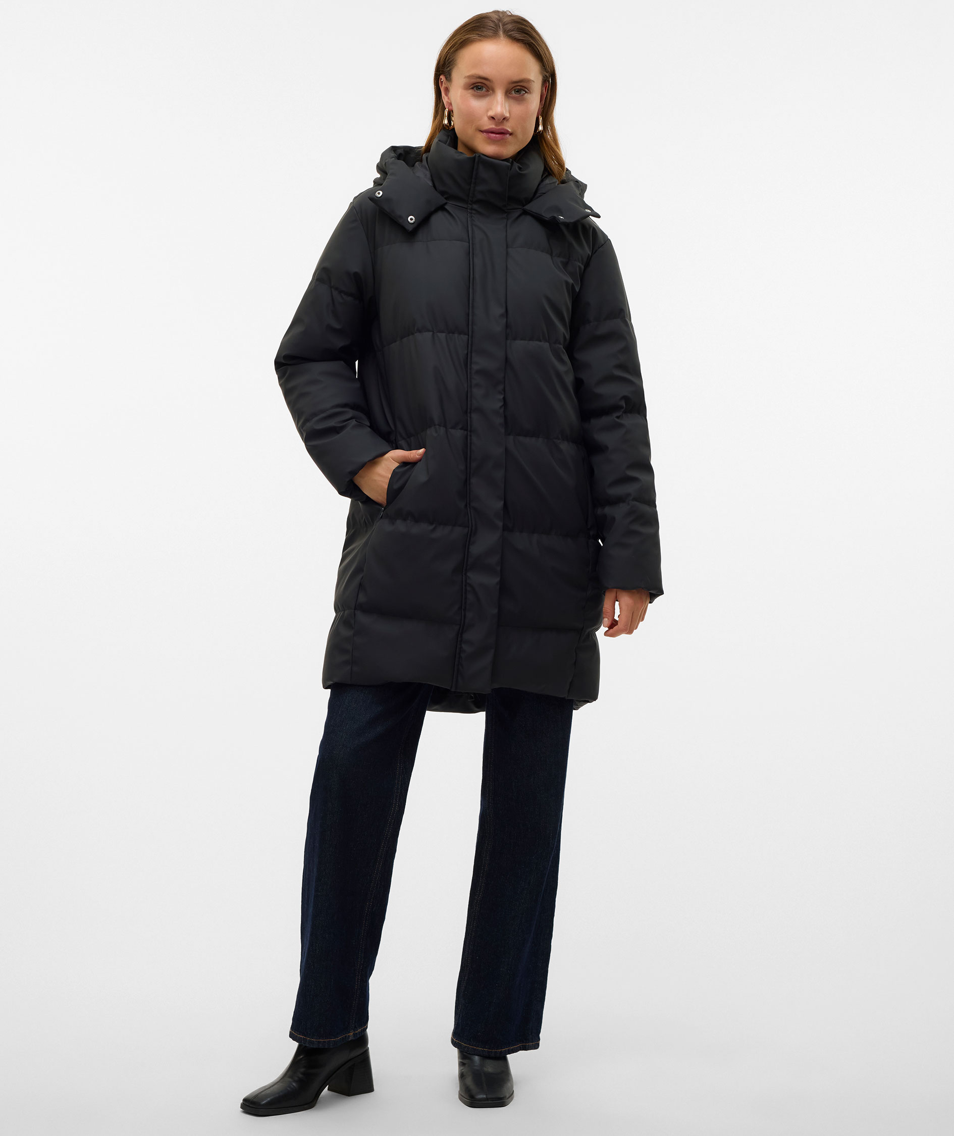 Vero Moda VMGRETAKYLIE Coated Steppjacke, Black