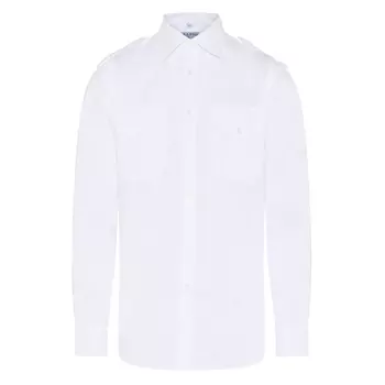 Angli Classic Stretch pilotskjorte, Hvid