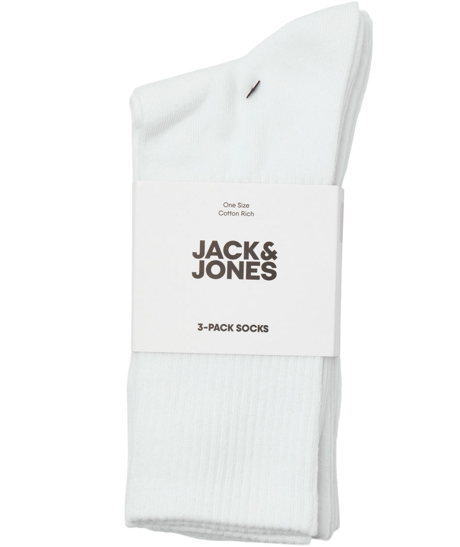 Jack & Jones JACCHARLES 3er-Pack Tennissocken, White, White, large image number 3