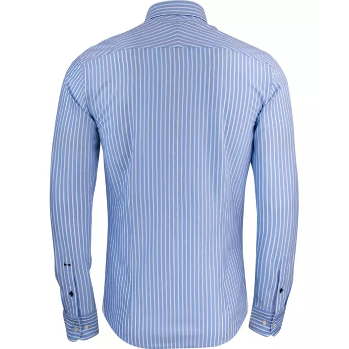 J. Harvest & Frost Indigo Bow regular fit skjorta, Blue/White Stripe, large image number 1