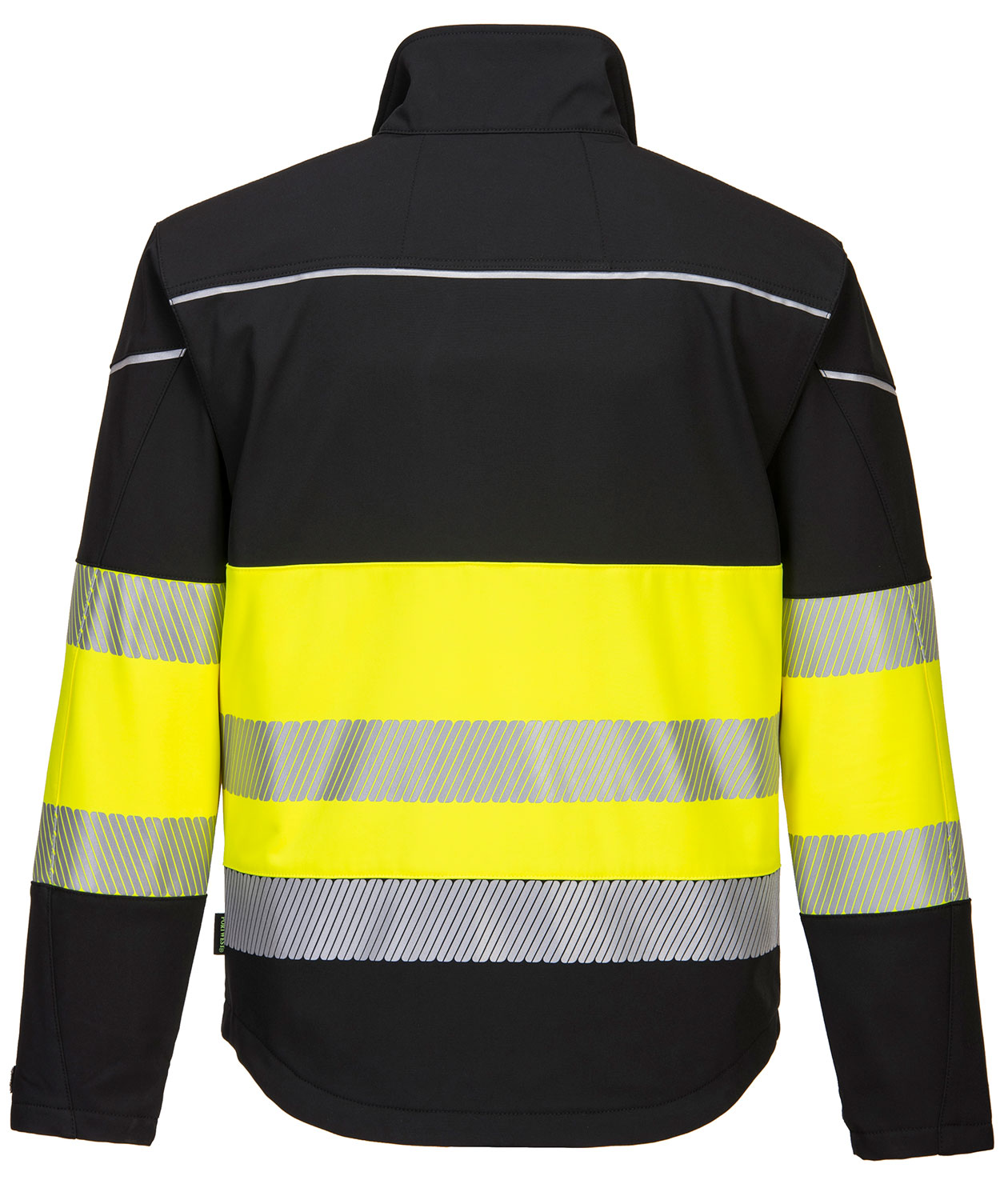 Portwest PW3 Softshelljacke, Hi-Vis Schwarz/Gelb