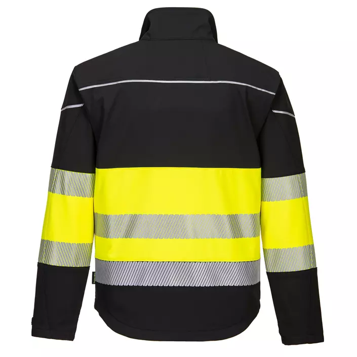 Portwest PW3 softshell jacket, Hi-Vis Black/Yellow, large image number 1