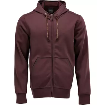 Mascot Customized hoodie with zipper, Bordeaux