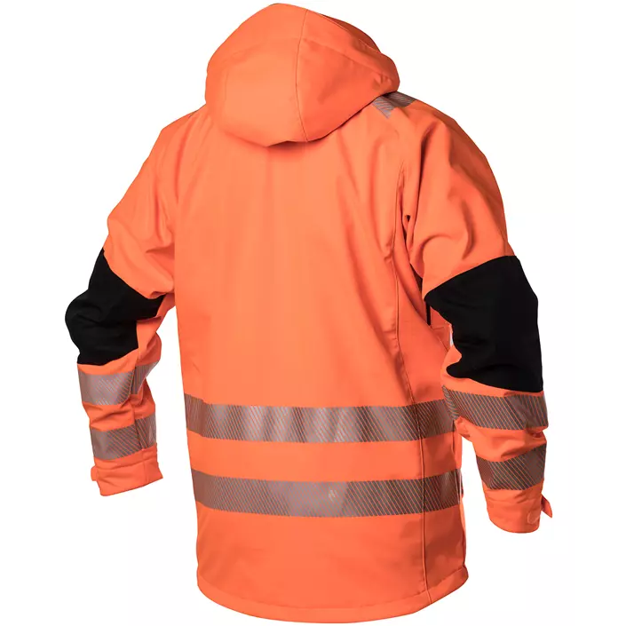 Viking Rubber Evosafe softshell jacket, Hi-Vis Orange/Black, large image number 1