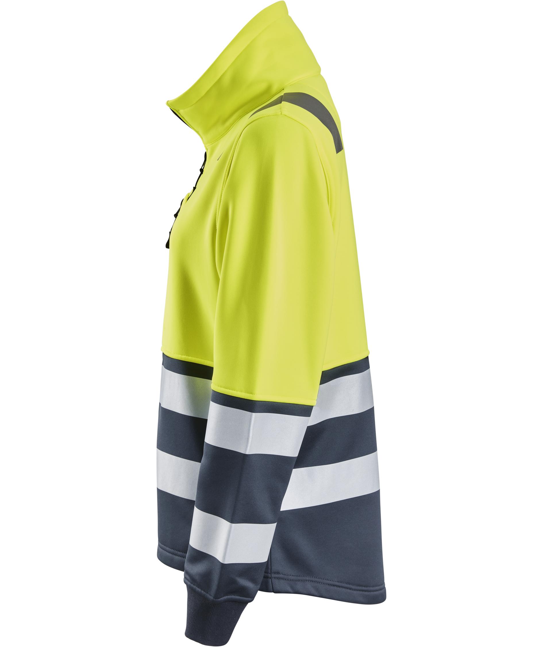 Snickers dame sweatjakke 8073, Hi-Vis Gul/Navy, large image number 3