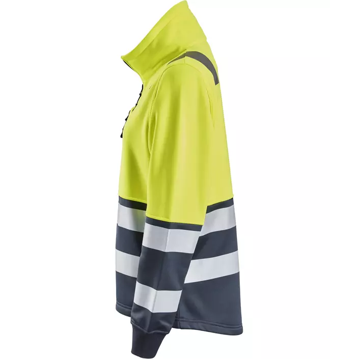 Snickers women's sweat jacket 8073, Hi-Vis Yellow/Navy, large image number 3