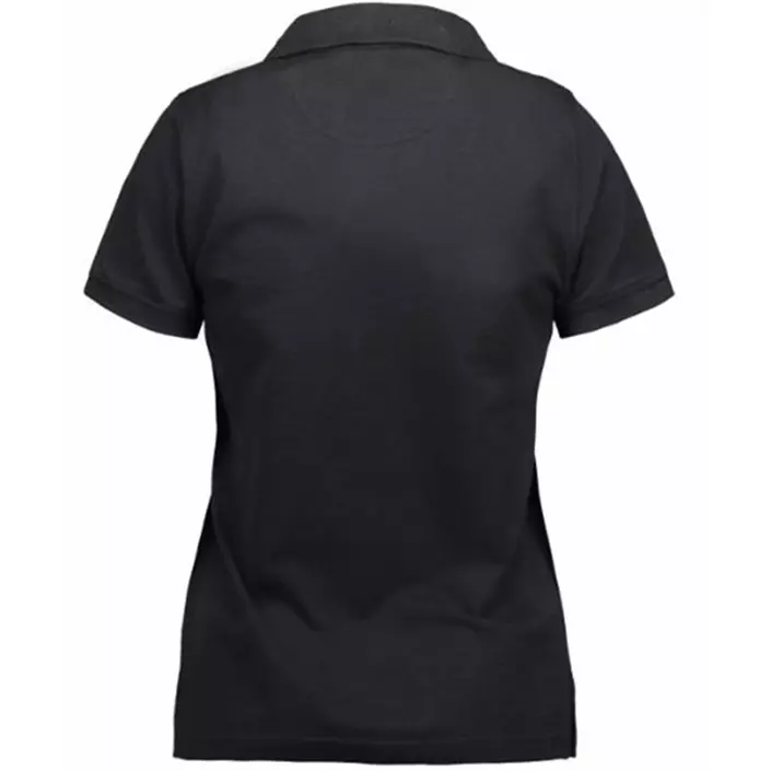 ID Pique dame Polo T-shirt, Sort, large image number 2