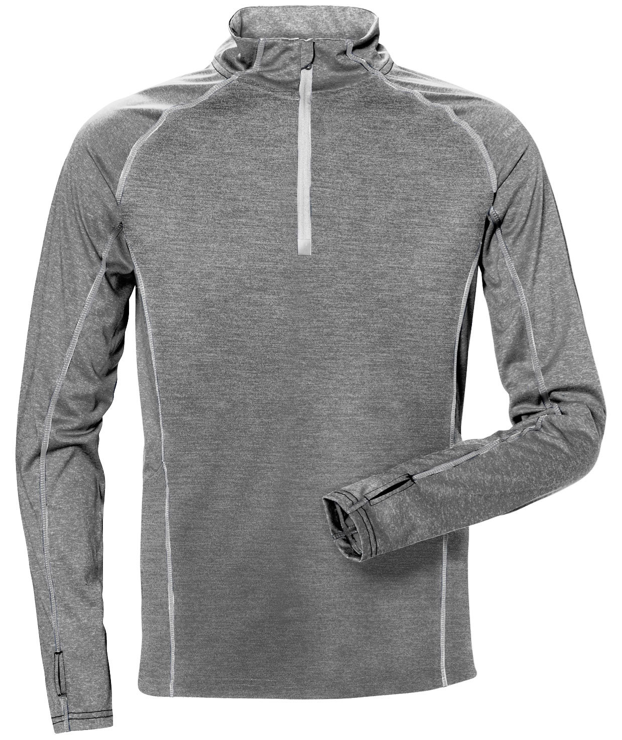 Kansas langermet funksjonell T-skjorte 7514, Antrasittgr&aring;, large image number 0