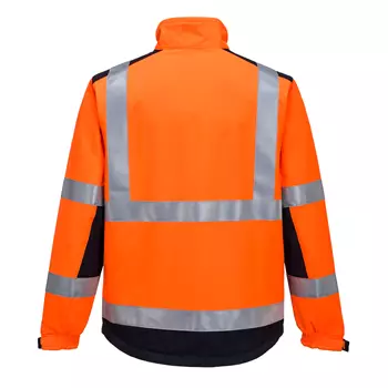 Portwest Modaflame Multinorm softshell jacket, Hi-vis Orange/Marine