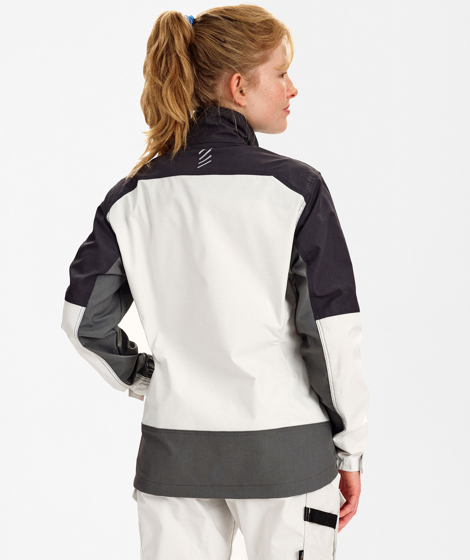 Engel Entire arbetsjacka dam, Bone White/Anthracite Grey, large image number 4