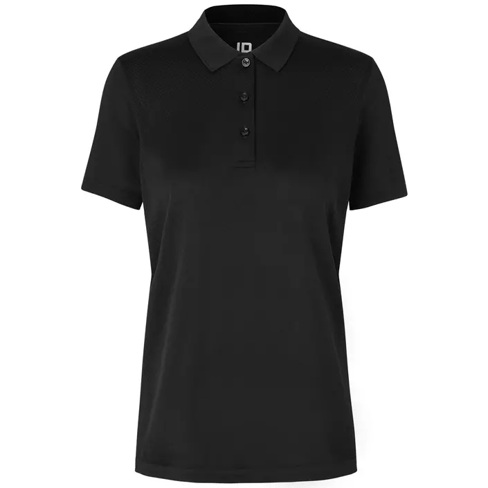 ID Active Damen Poloshirt, Schwarz, large image number 0