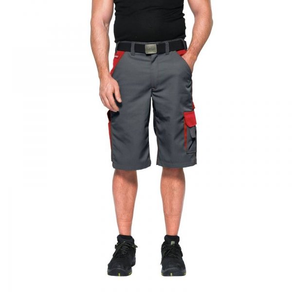 Kansas Icon arbejdsshorts, Gr&aring;/R&oslash;d, large image number 2