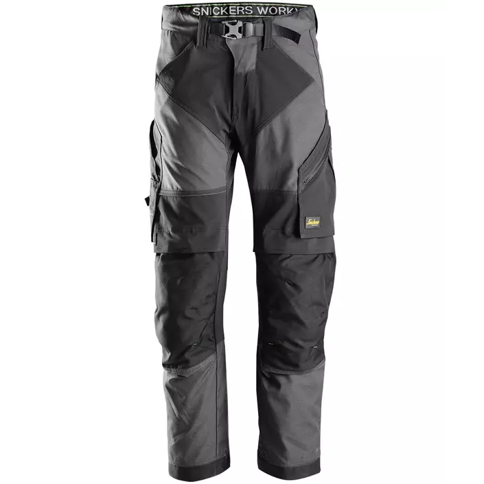 Snickers FlexiWork work trousers 6903, Steel Grey/Black, large image number 0