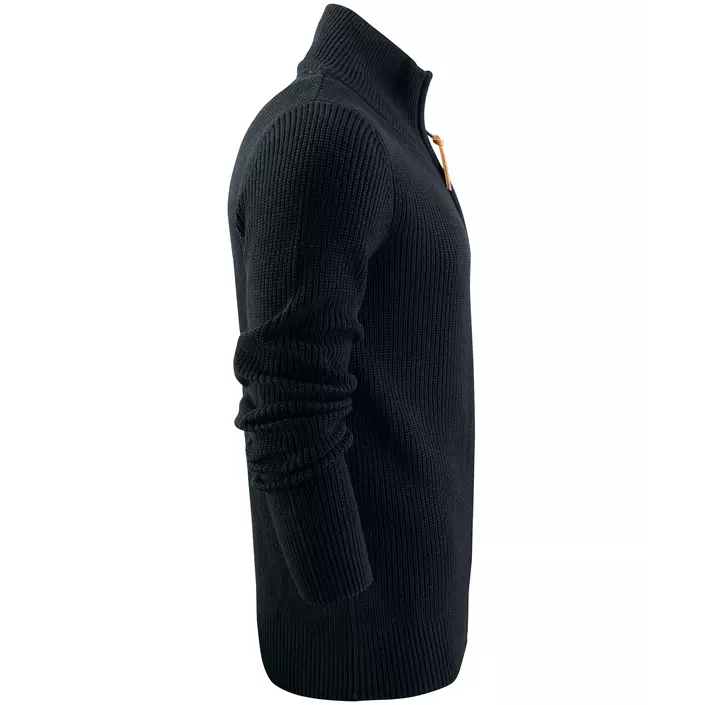 James Harvest Flatwillow stickad tröja, Black, large image number 2