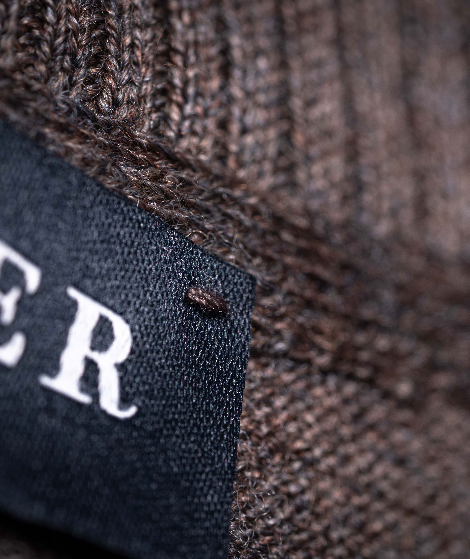 Clipper Milan knitted pullover with zipper, Dark Khaki Melange, large image number 3