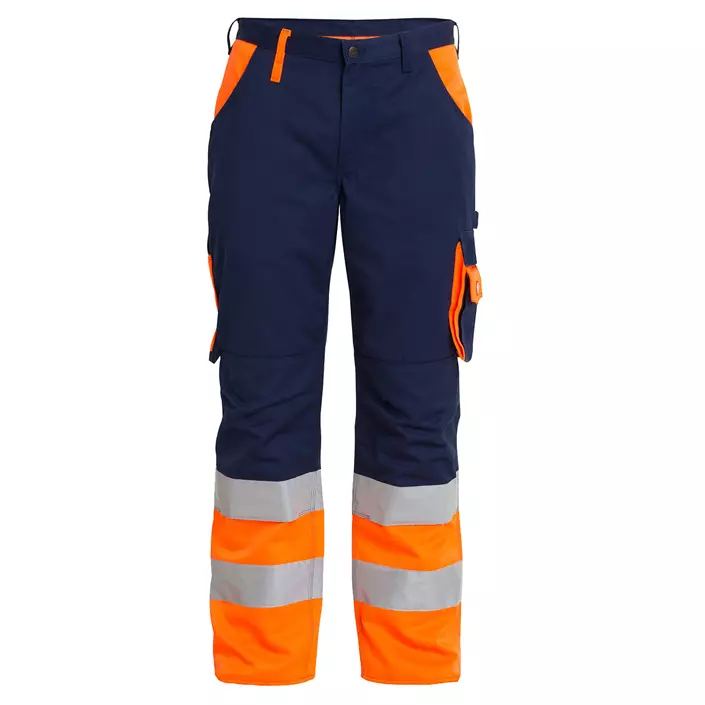 Engel work trousers, Marine/Orange, large image number 0