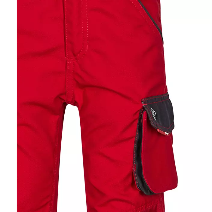 Engel Galaxy work trousers for kids, Tomato Red/Antracite Grey, large image number 2