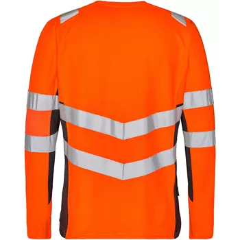 Engel Safety långärmad T-shirt, Varsel orange/Grå