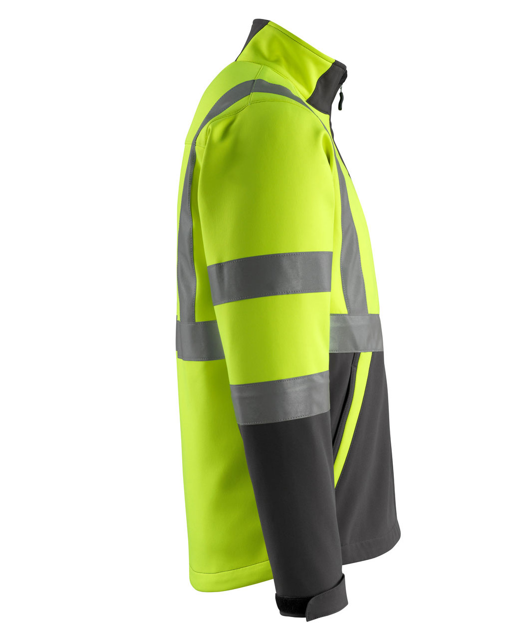 Mascot Safe Light Kiama softshelljacka, Varsel Gul/M&ouml;rk antracit, large image number 3