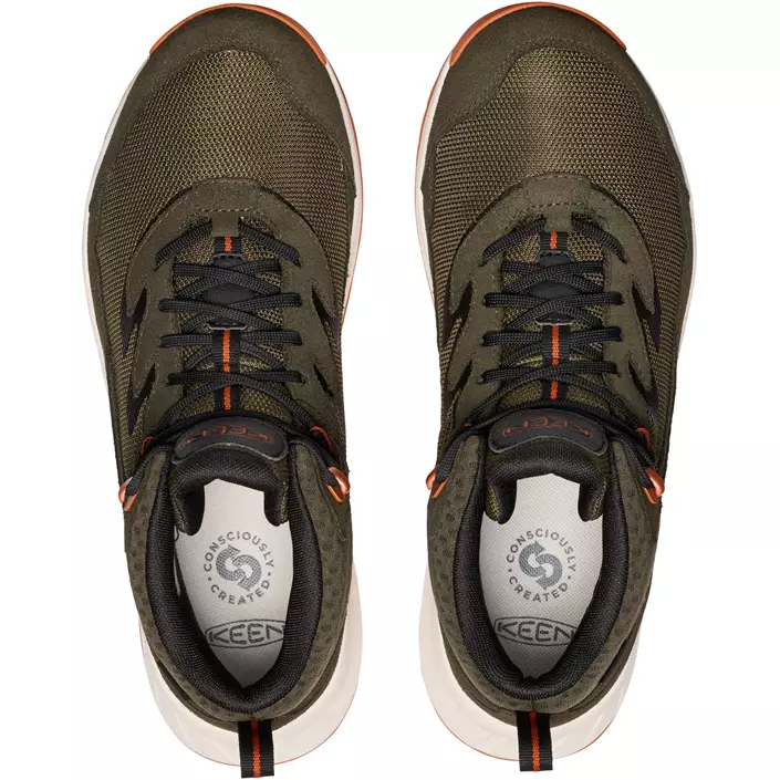 Keen Hightrail Mid WP vandrarkängor, Forest night/gold flame, large image number 5