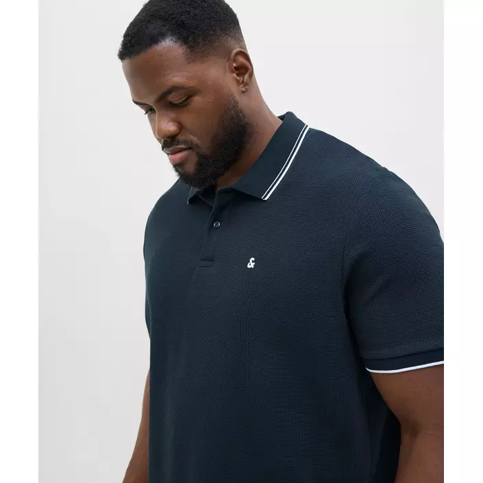 Jack & Jones Plus JJEAUSTIN pikétröja, Sky Captain, large image number 4