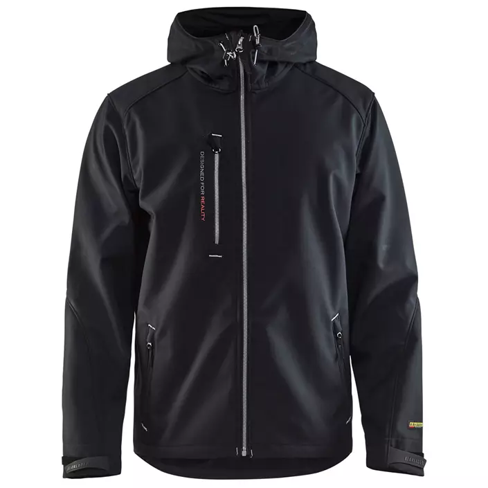 Blåkläder softshell jacket, Black/Silver, large image number 0