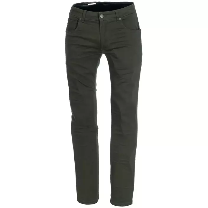 Roberto stretch jeans, Dark Olive, large image number 0